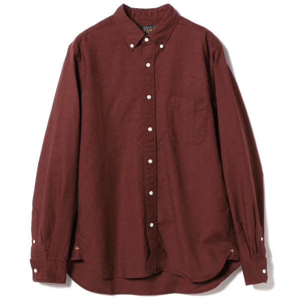 BEAMS PLUS B.D. Oxford Shirt Bordeaux