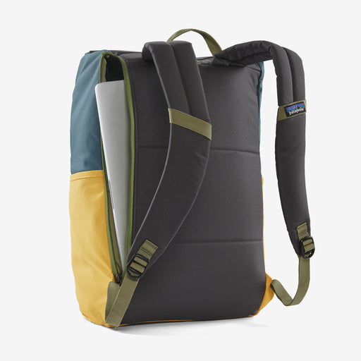 PATAGONIA Fieldsmith Roll-Top Pack Patchwork: Surboard Yellow W Abalone Blue 30L
