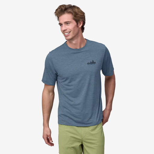 PATAGONIA Men's Capilene Cool Daily Graphic Shirt '73 Skyline: Utility Blue X-Dye