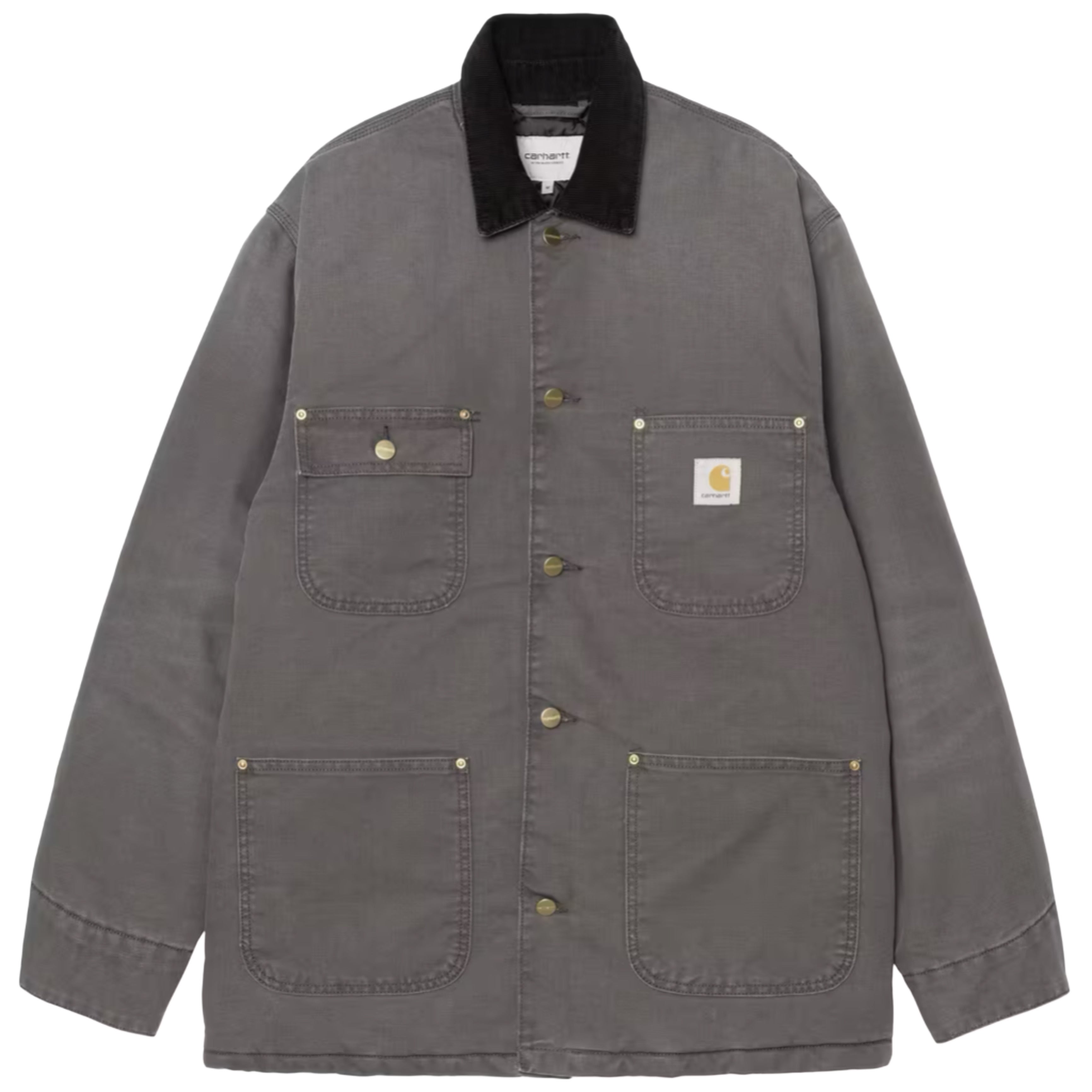 CARHARTT WIP OG Chore Coat Hamilton Graphite Black