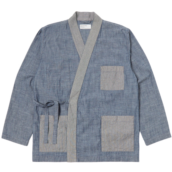 UNIVERSAL WORKS Patched Kyoto Work Jacket In Indigo
