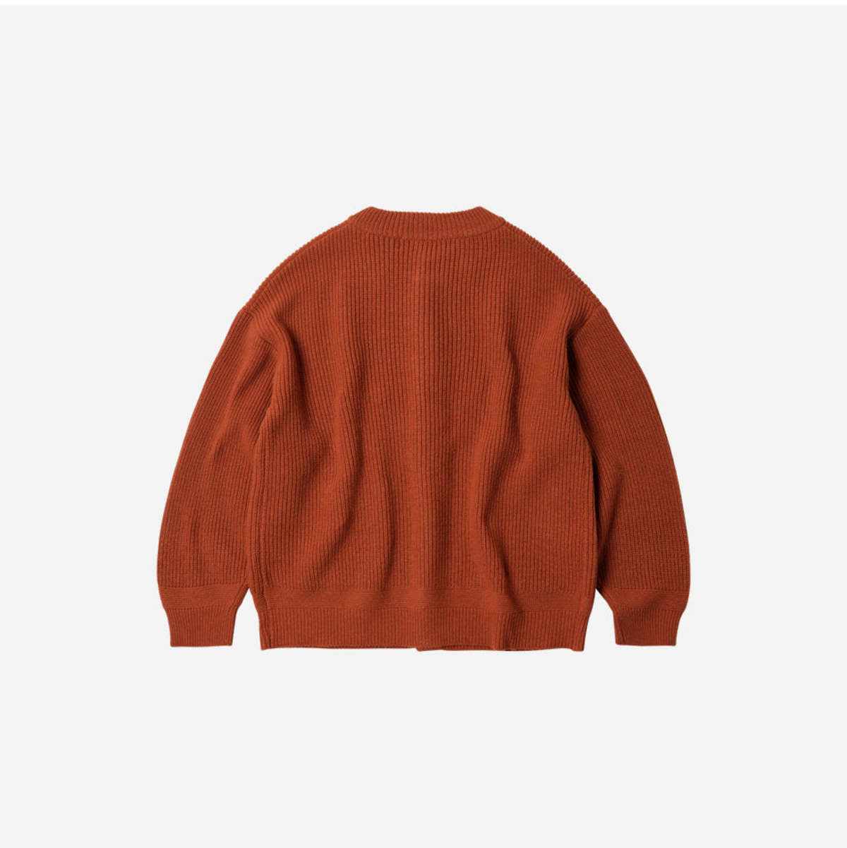 FRIZMWORKS Heavy Wool Round Cardigan Brick