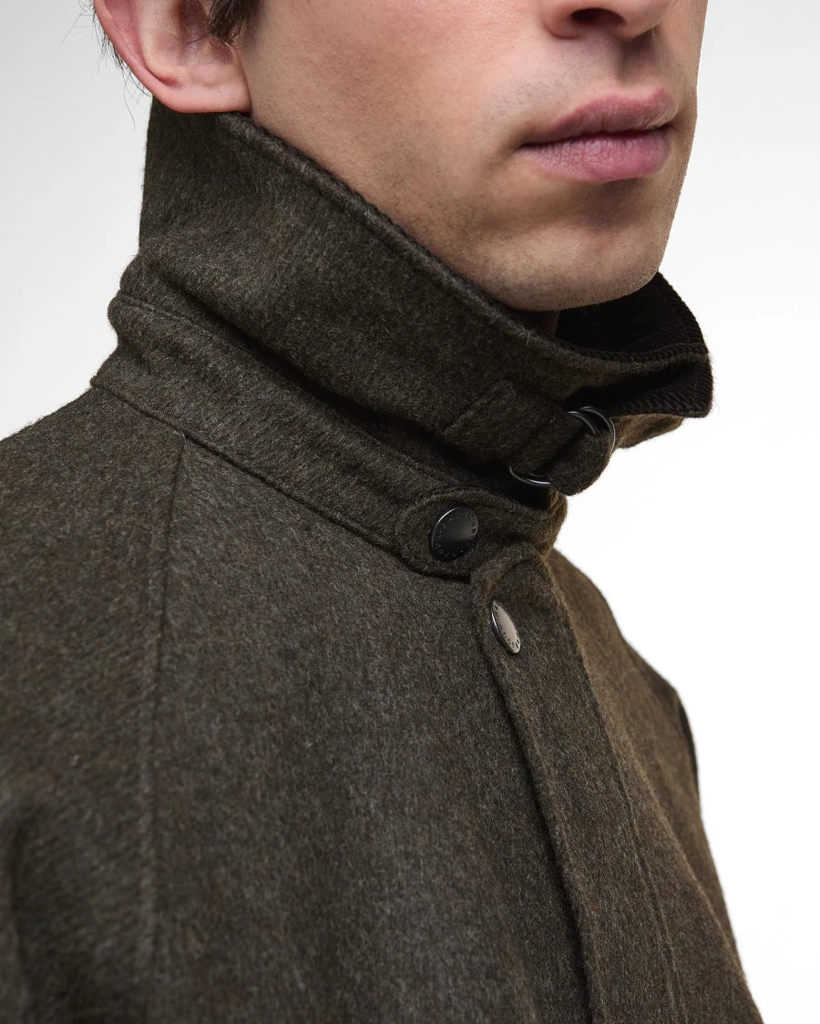 BARBOUR Modified Bedale Wool Jacket Olive