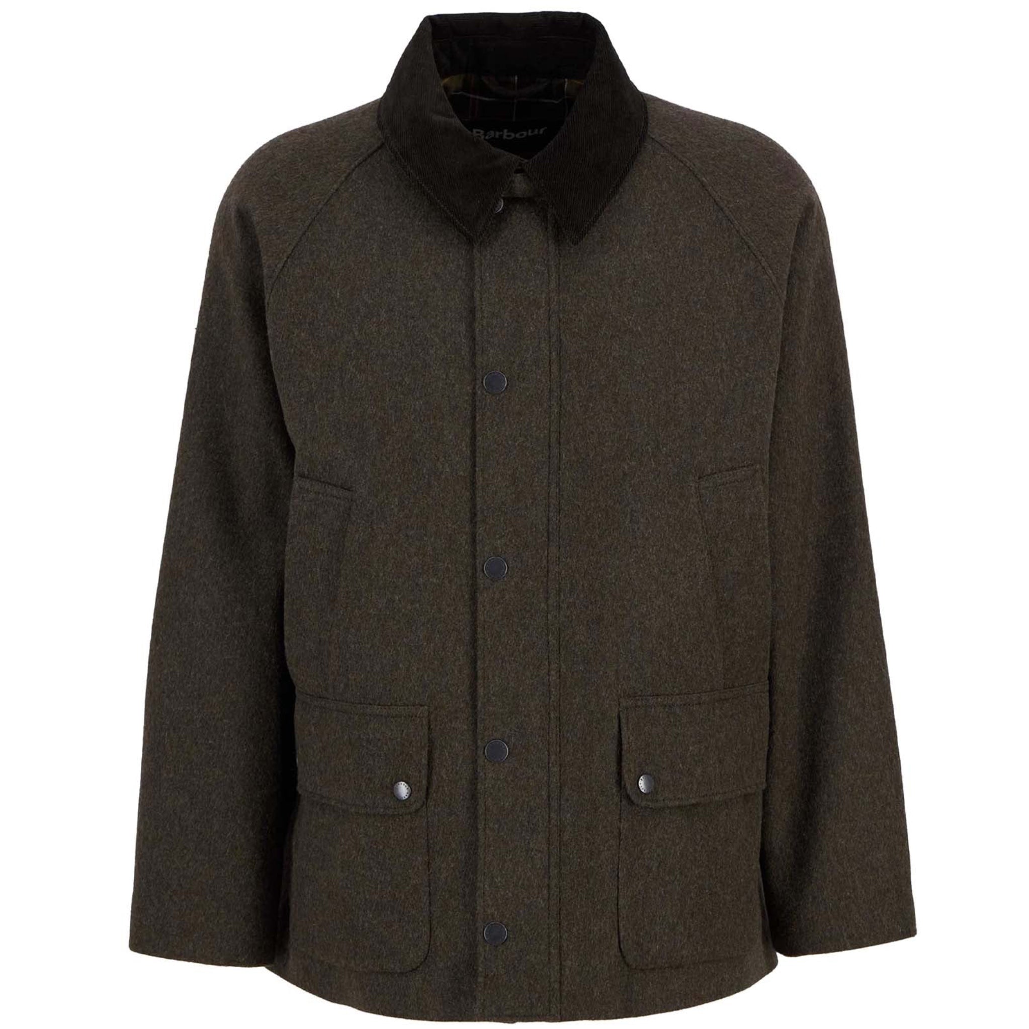 BARBOUR Modified Bedale Wool Jacket Olive