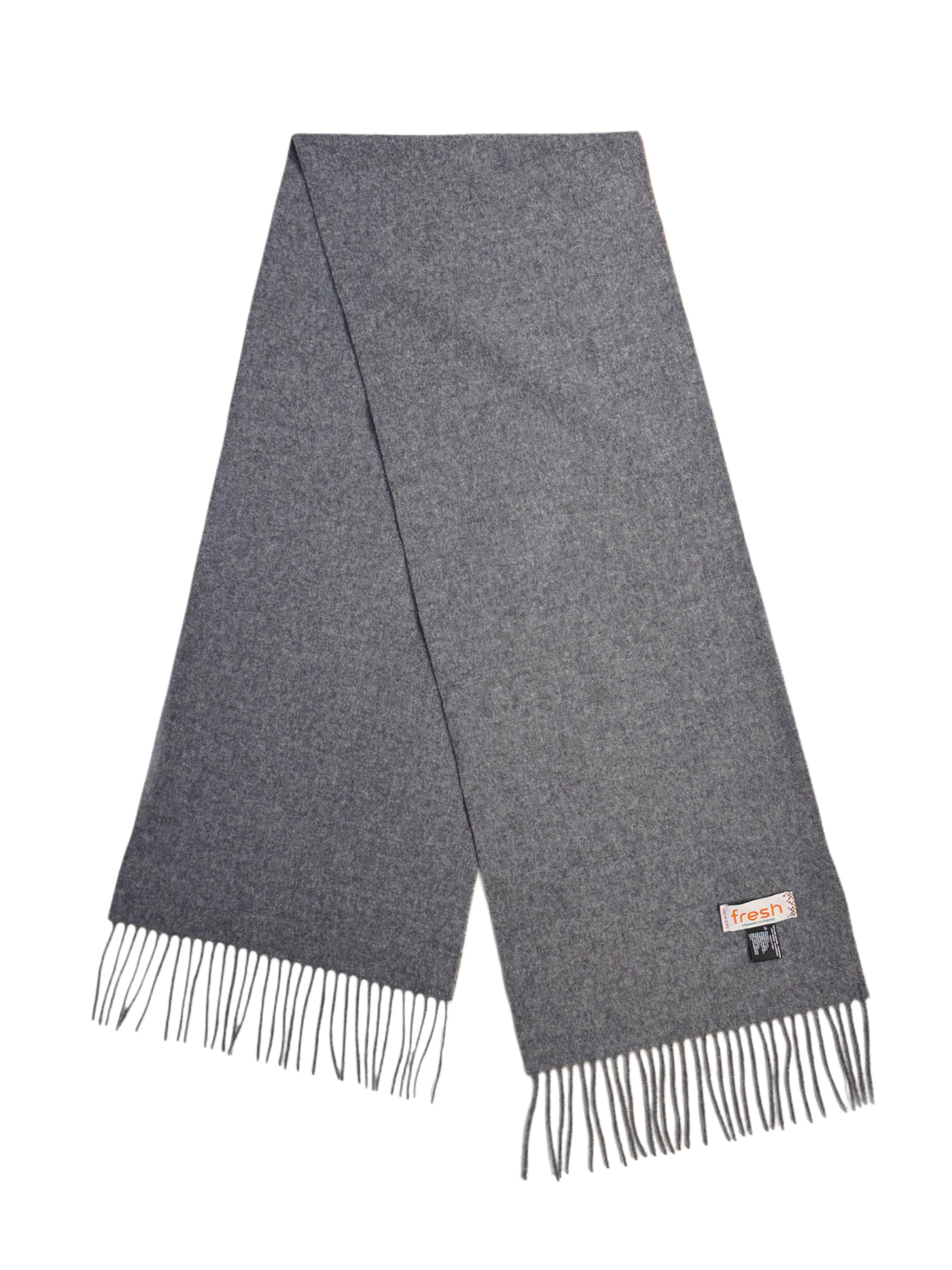 FRESH Grey Melange Wool Scarf