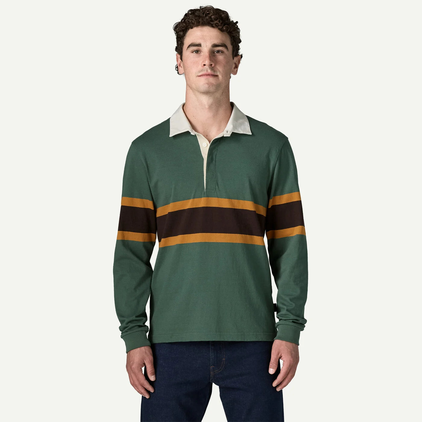 PATAGONIA Men's Long-Sleeved Rugby Shirt Rugby Big: Canopy Green