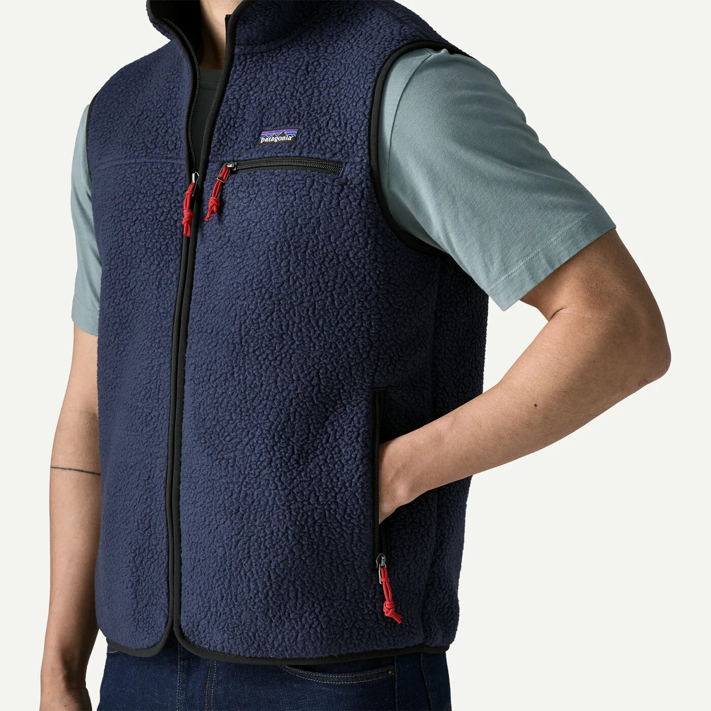 PATAGONIA Men's Retro Pile Fleece Vest New Navy