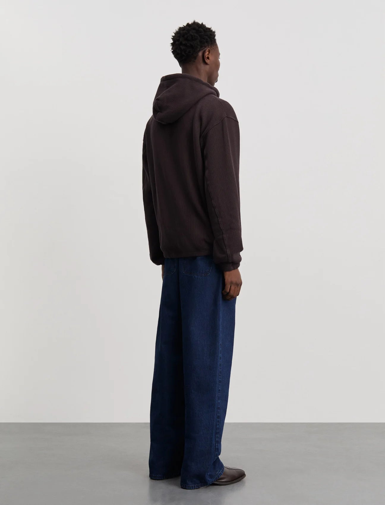 ANOTHER ASPECT Another Zip Hoodie 1.0 Dark Brown