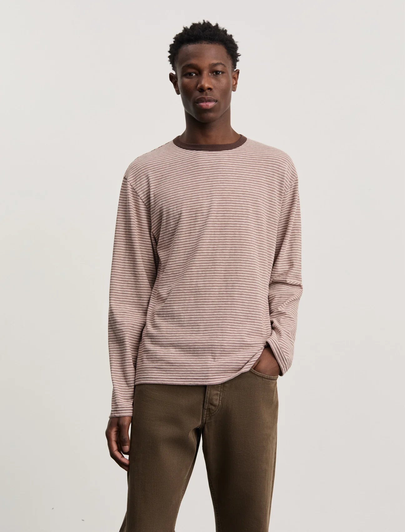 ANOTHER ASPECT Another T-Shirt 3.0 JPN Chairo Aka Stripe
