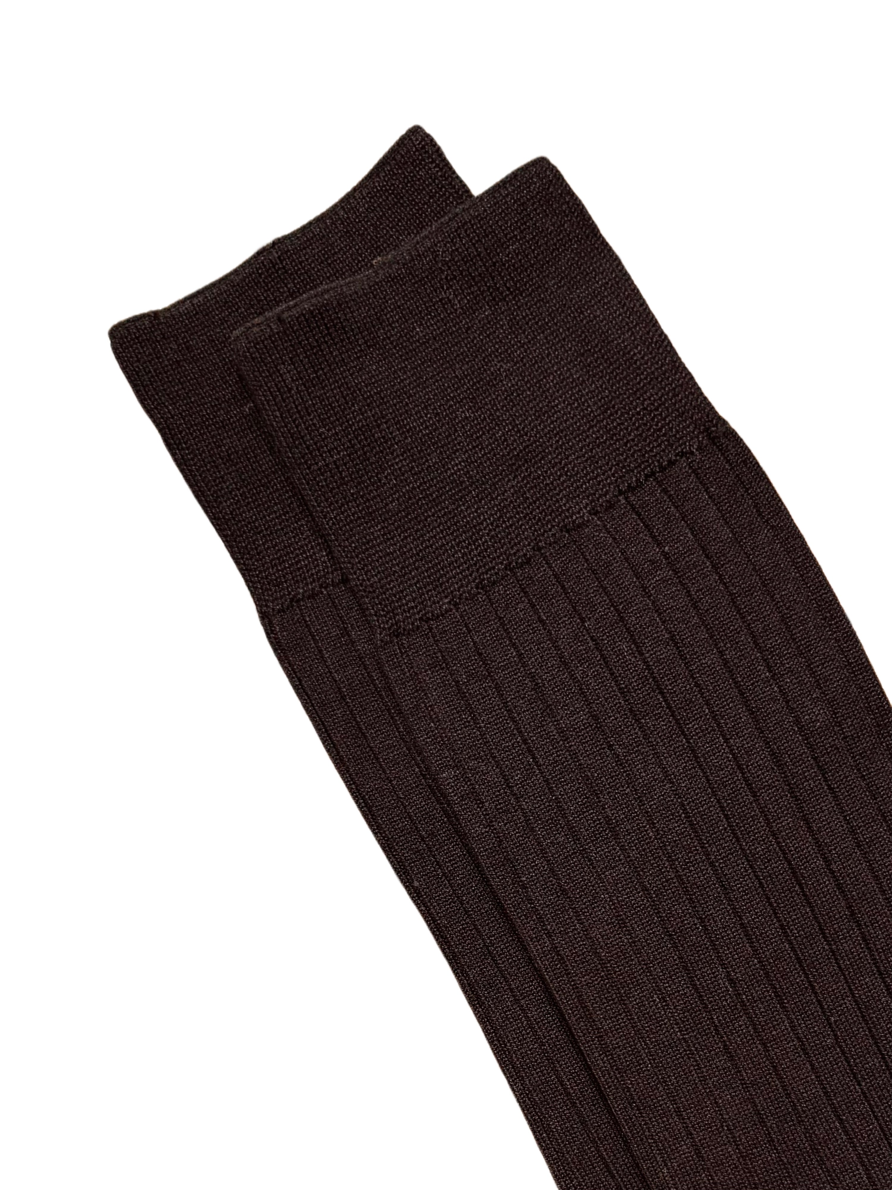 FRESH Cotton Mid-Calf Lenghth Socks In Brown