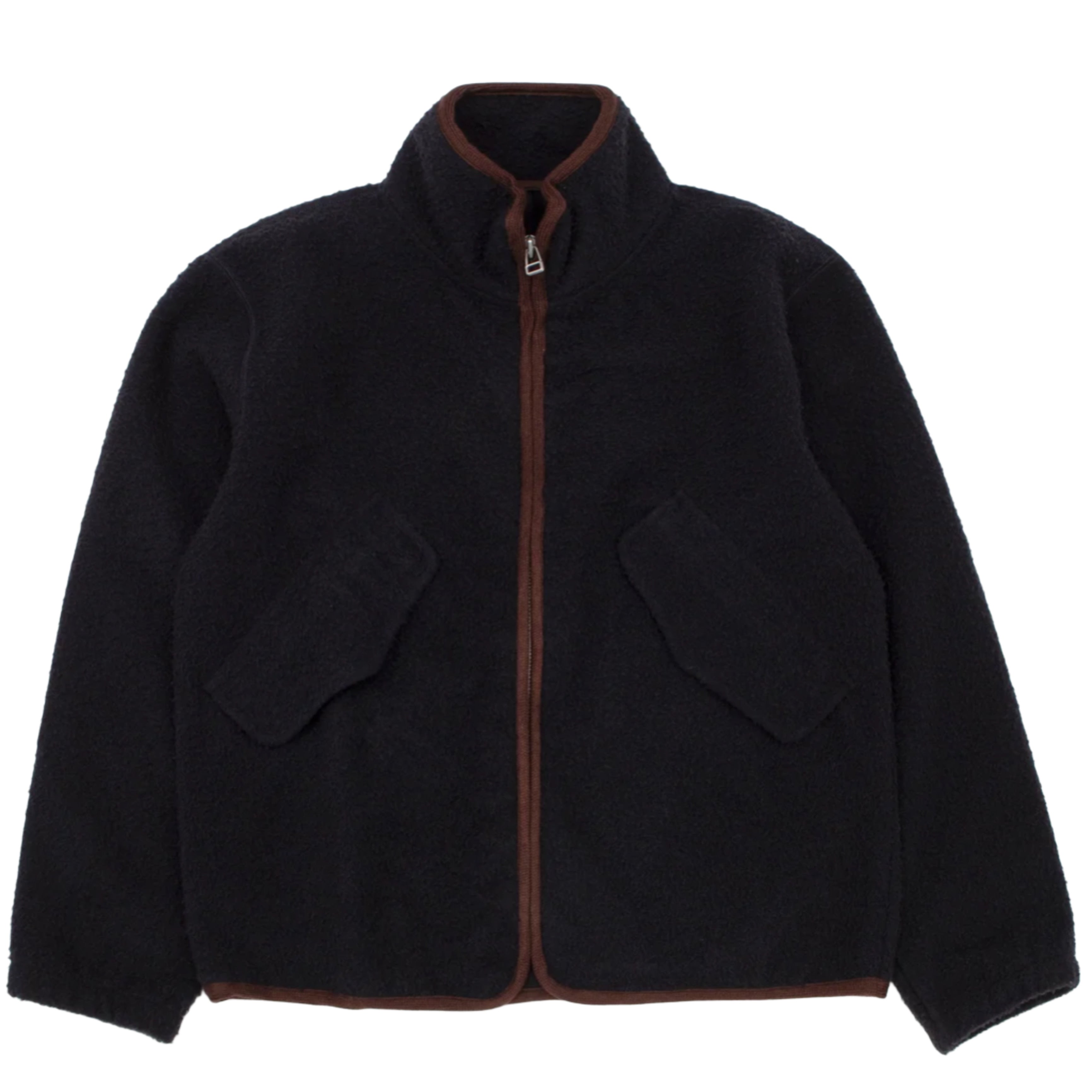 ANOTHER ASPECT Another Fleece Jacket 1.0 Navy Brown