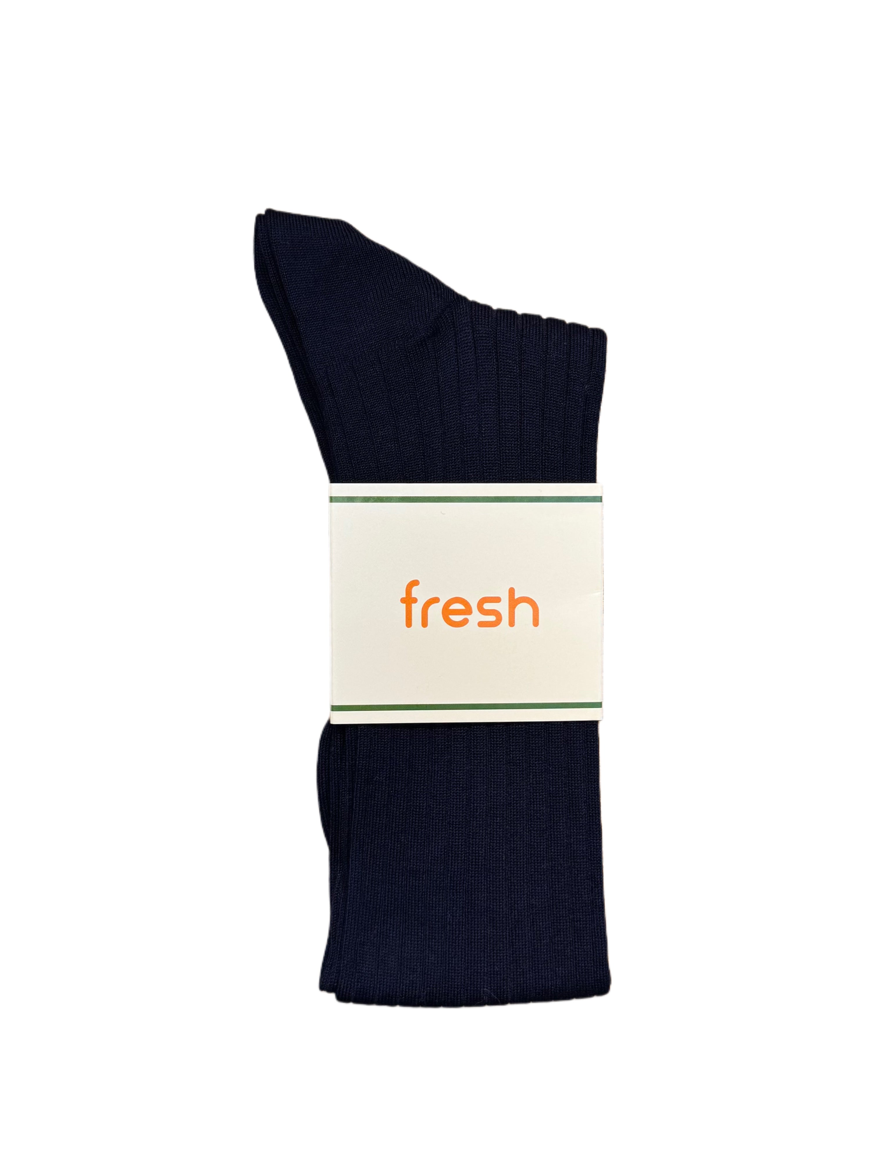 FRESH Cotton Over-the-Calf Lenghth Socks In Navy