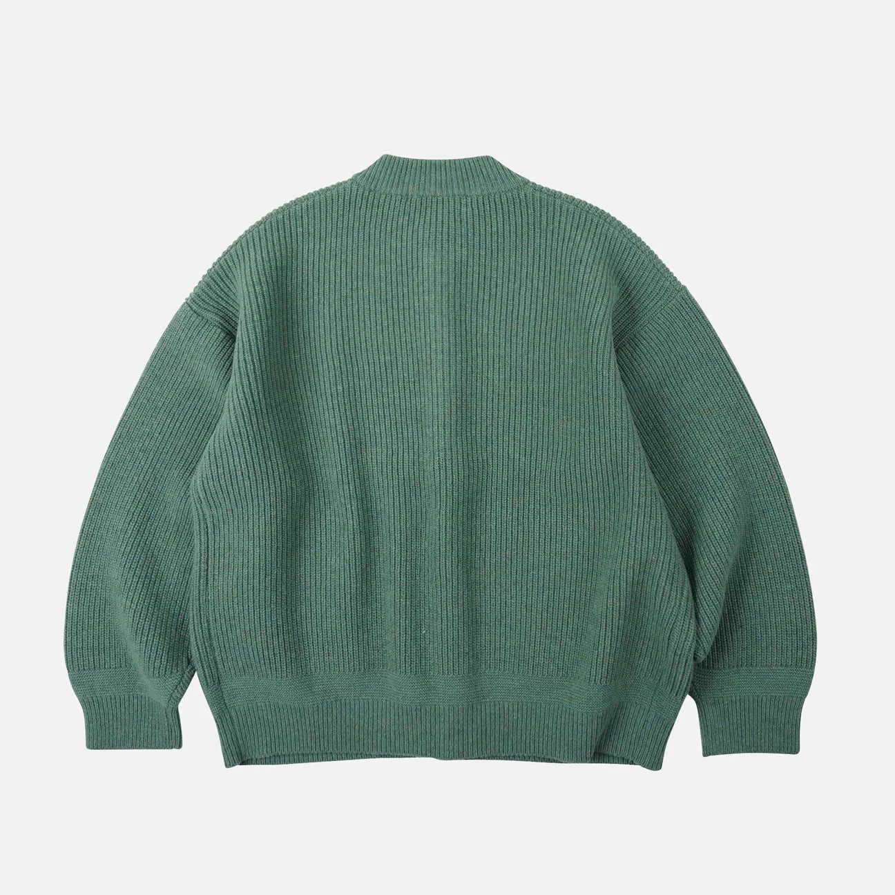 FRIZMWORKS Heavy Wool Round Cardigan Jade Green