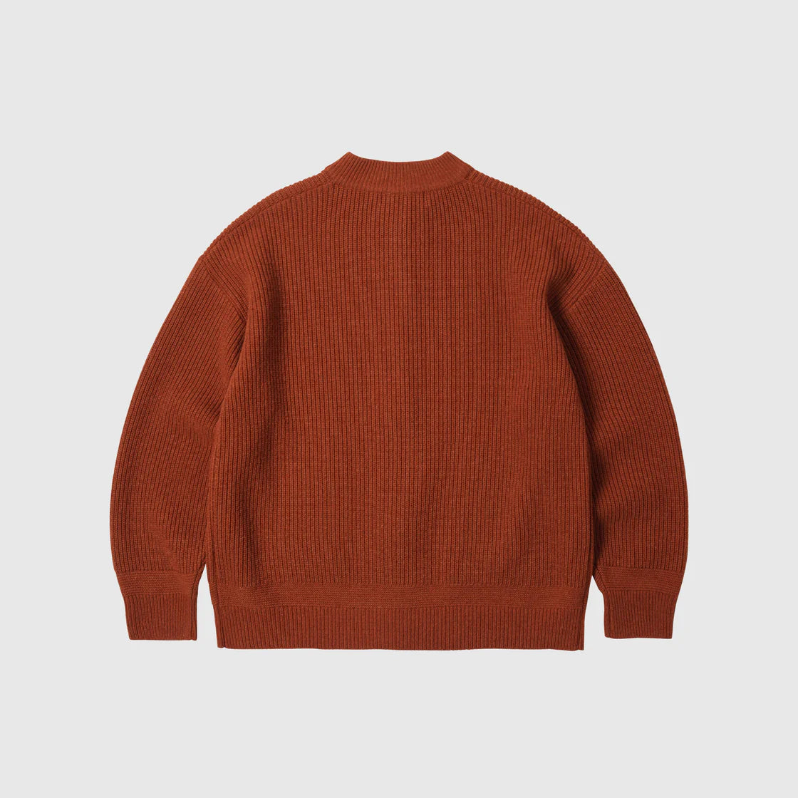 FRIZMWORKS Wool Deck Zip Up Cardigan Brick