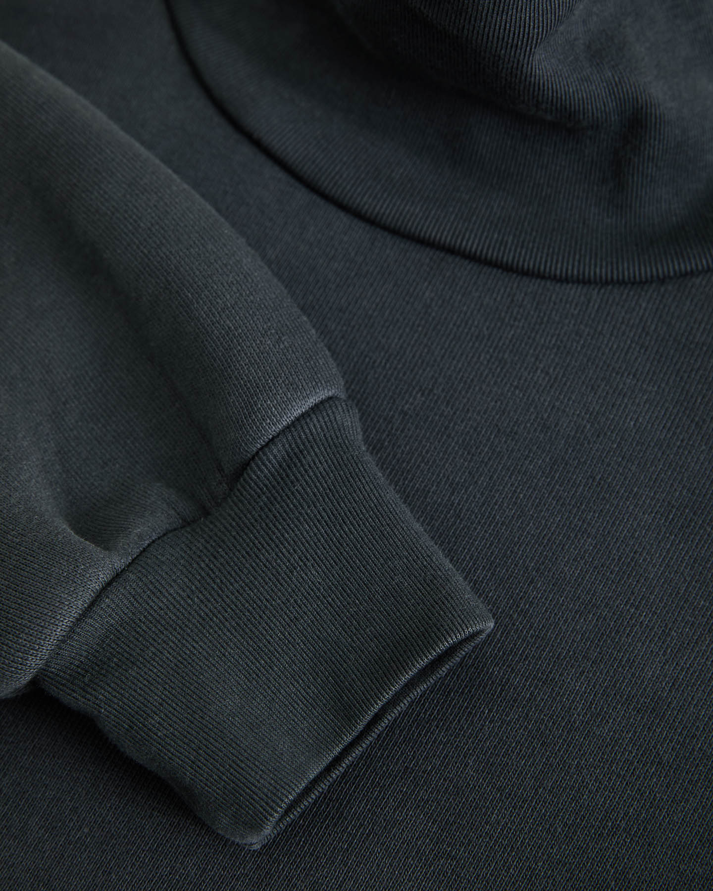 LA PAZ Falcao Dark Navy Roll Neck Sweatshirt