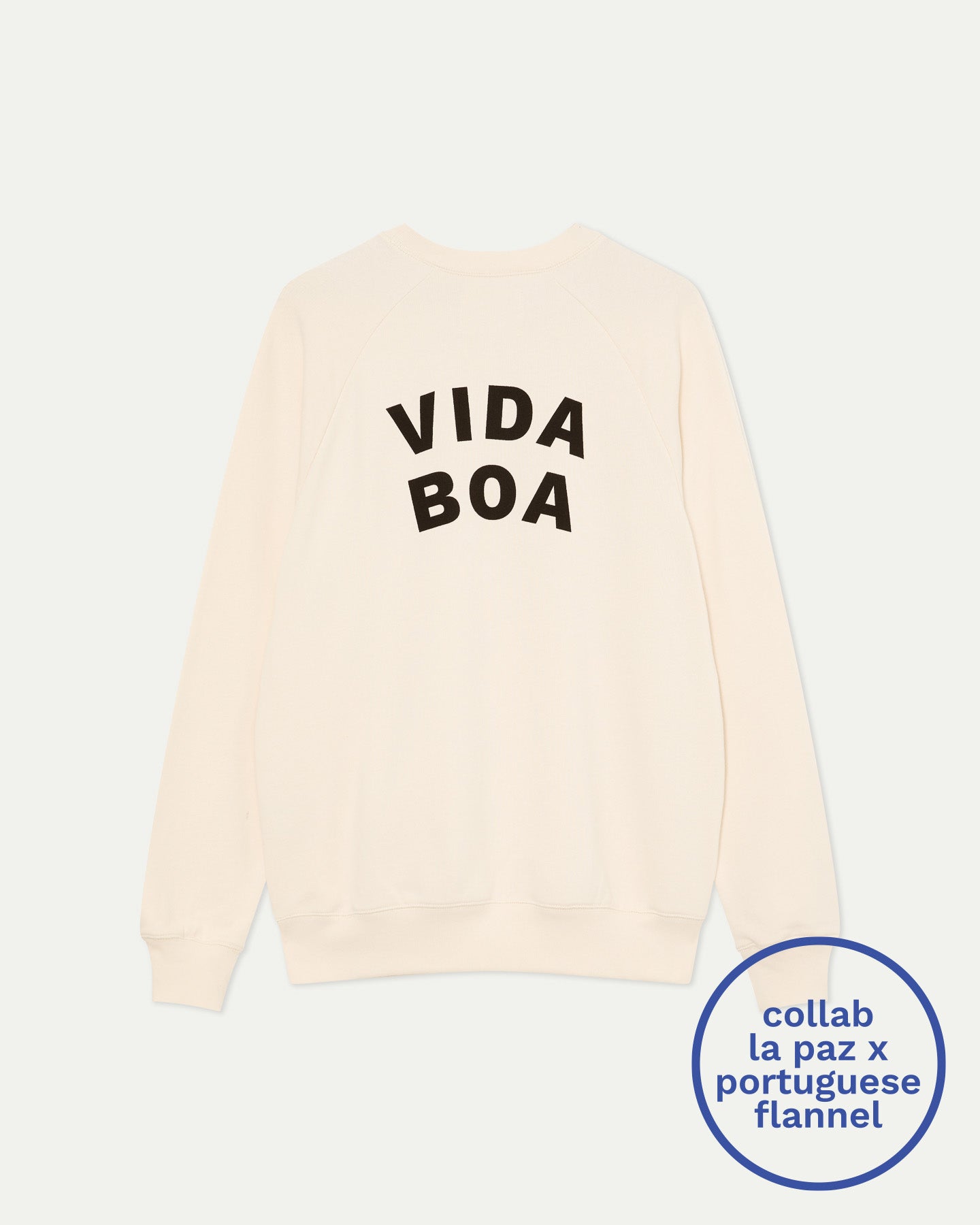 LA PAZ x Portuguese Flannel Cunha Vida Boa Off White Sweatshirt