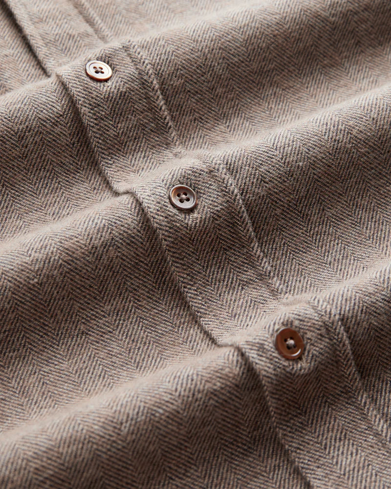 PORTUGUESE FLANNEL Espiga Brown Shirt