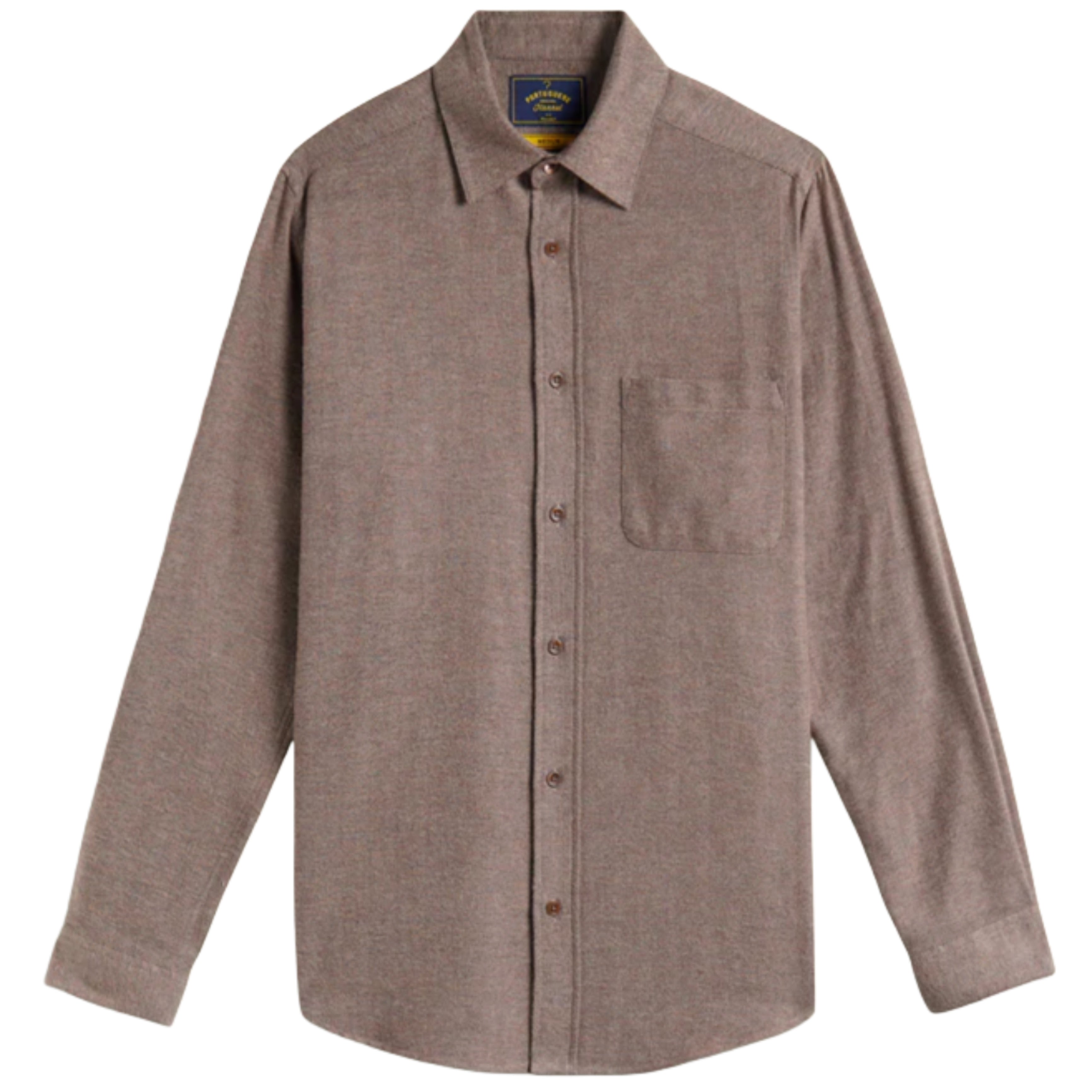 PORTUGUESE FLANNEL Espiga Brown Shirt