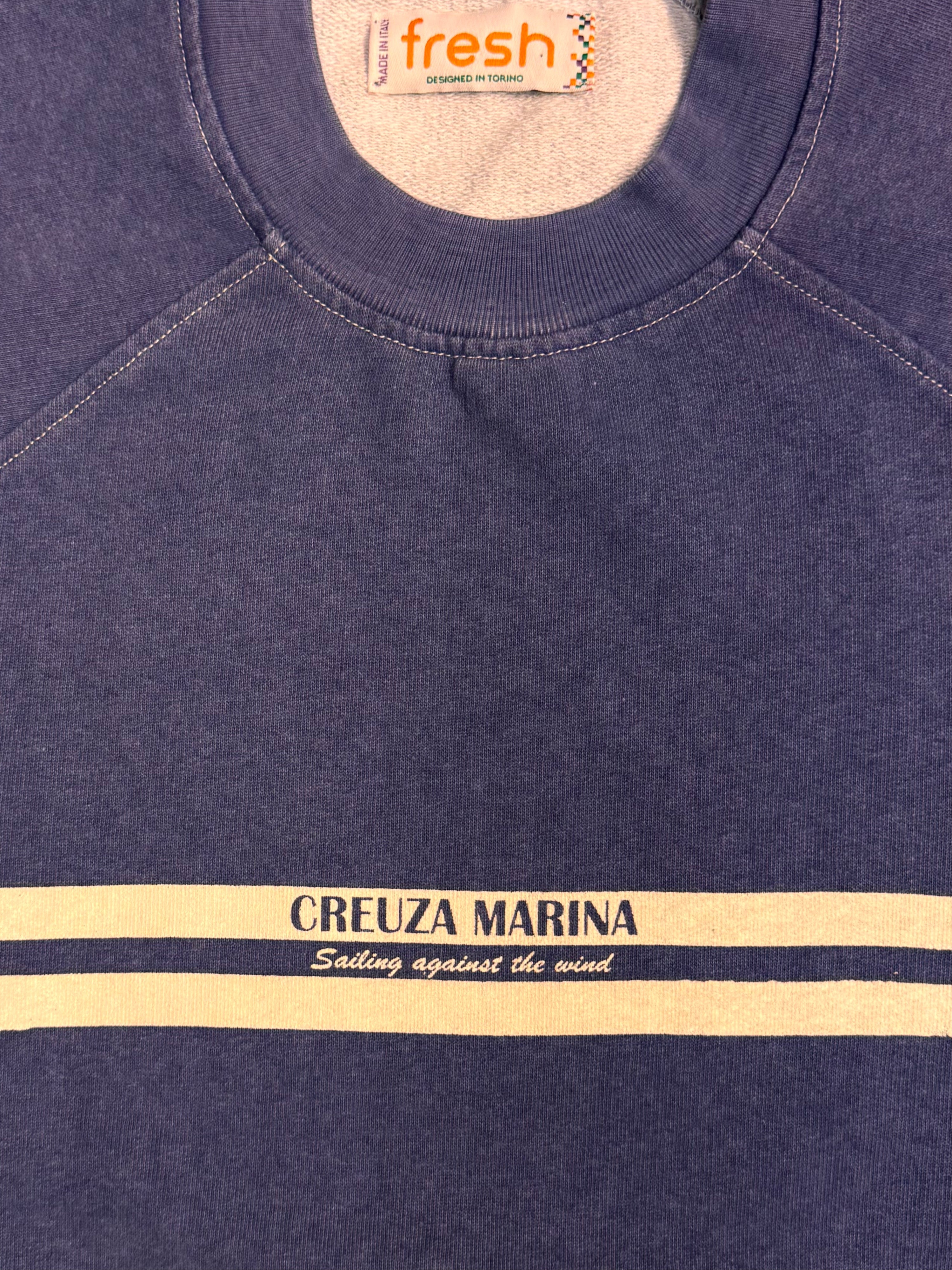 FRESH Creuza Marina Cotton Sweatshirt in Blue