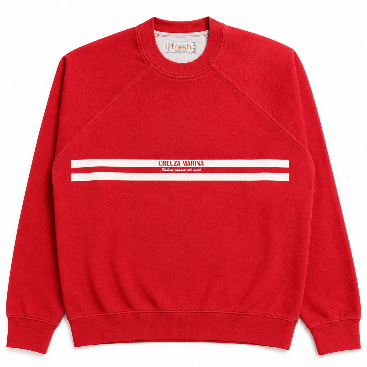 FRESH Creuza Marina Cotton Sweatshirt in Red