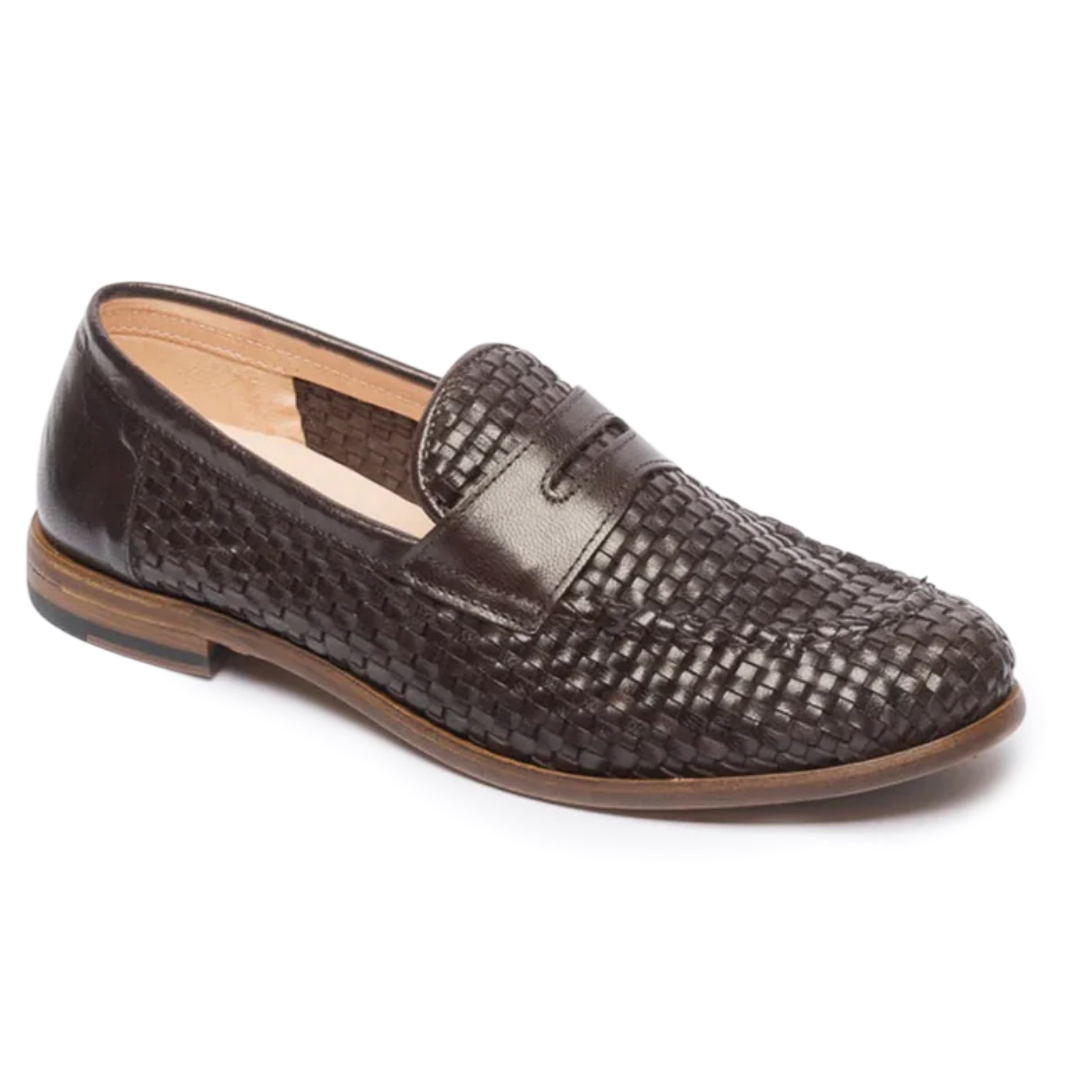 ASTORFLEX Auraflex Woven Loafer in Ebony Brown