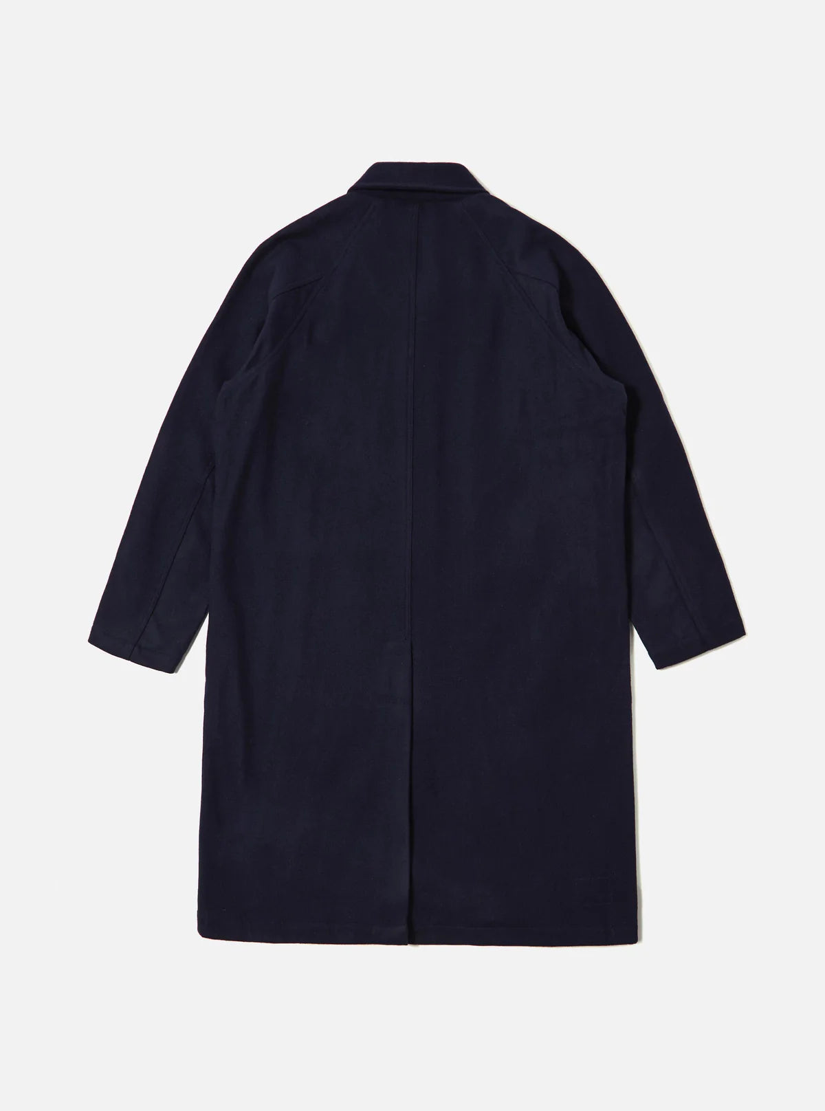 UNIVERSAL WORKS Navy Mowbray Mac Coat