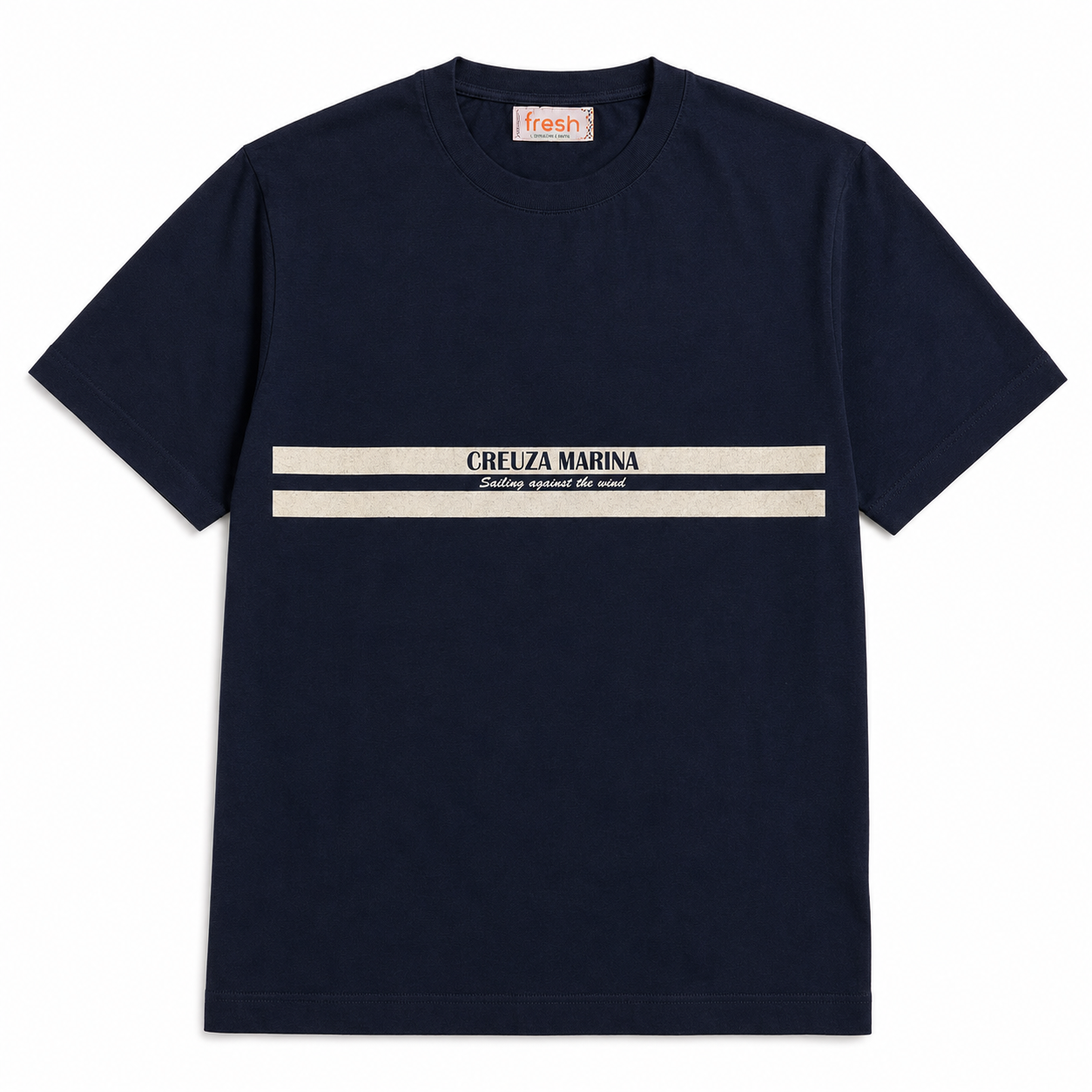 FRESH Creuza Marina Cotton Tee in Navy