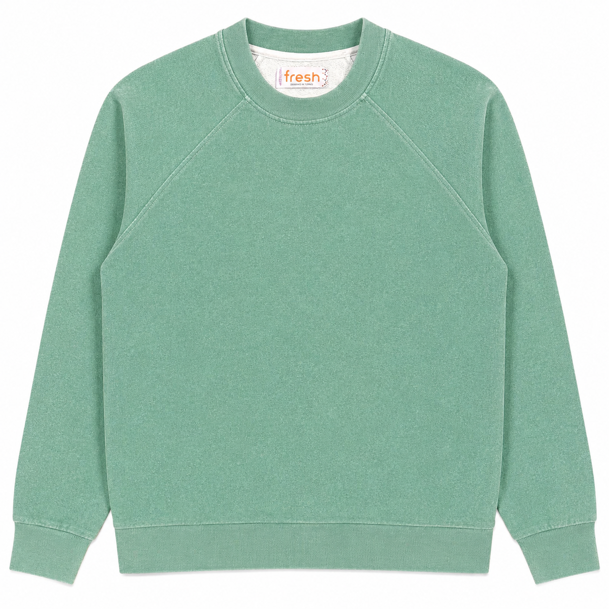 Sweat-shirt en coton plaqué Billie FRESH vert gai