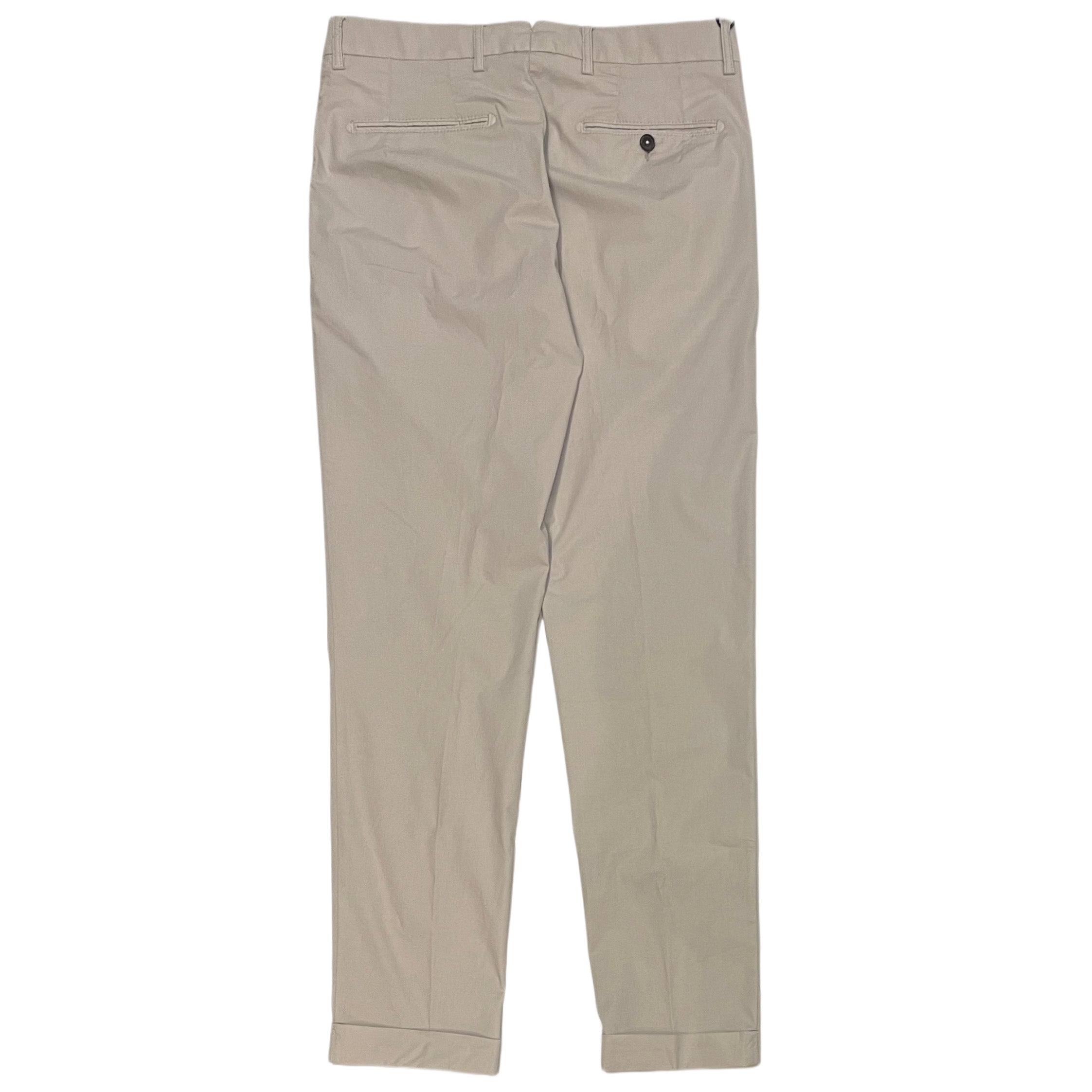 FRESH Nervi Cotton Lyocell Pleated Chino Pants In Pumice