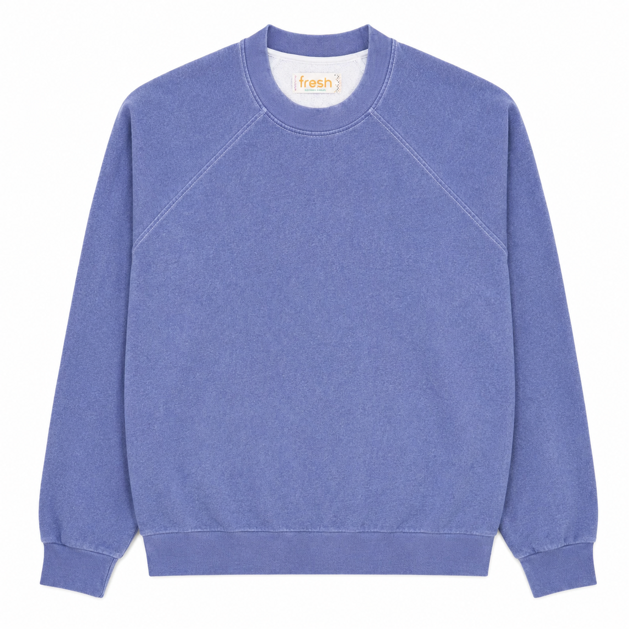 SWEAT Billie en coton plaqué bleu indigo