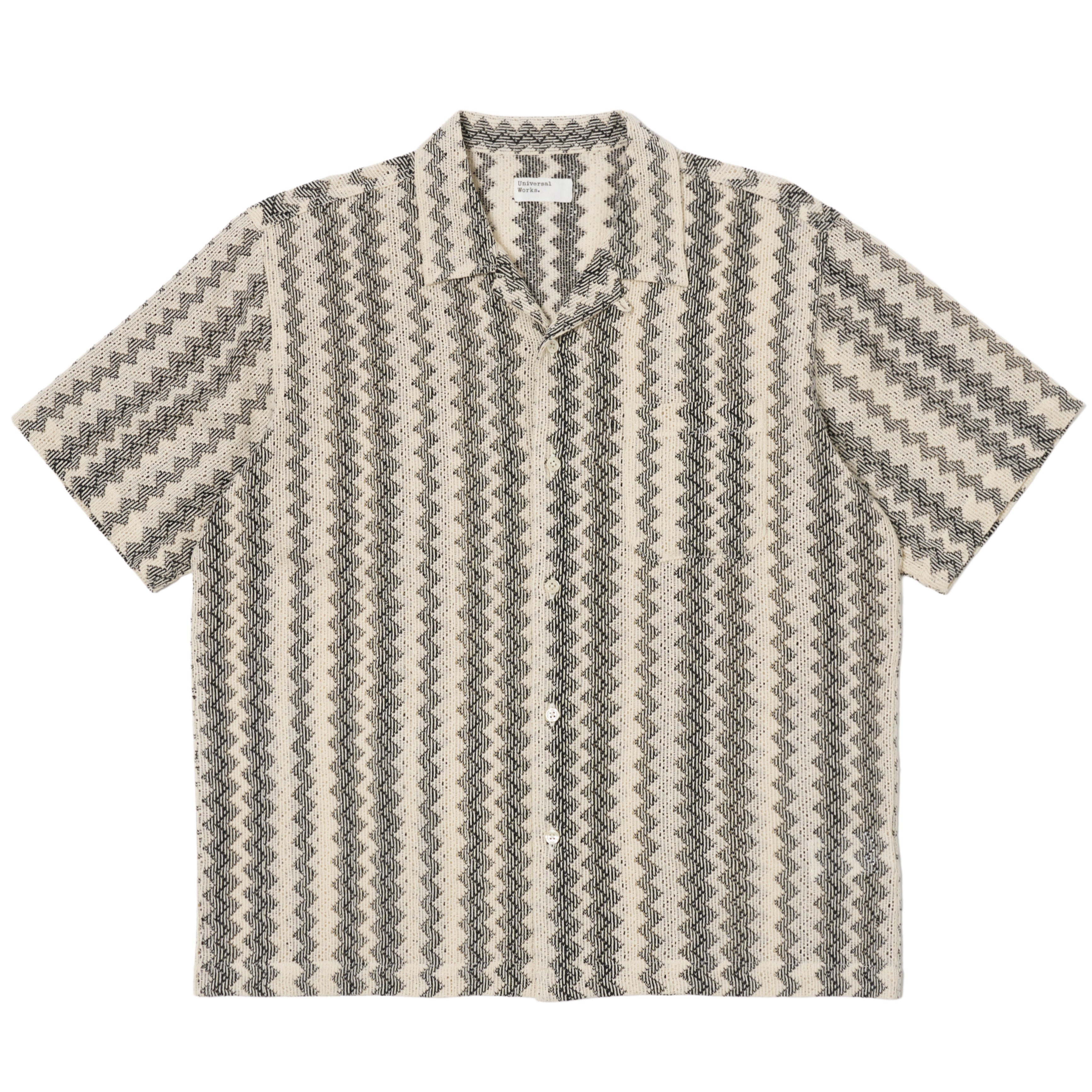 Camicia UNIVERSAL WORKS Cotton Lattice Road in carbone
