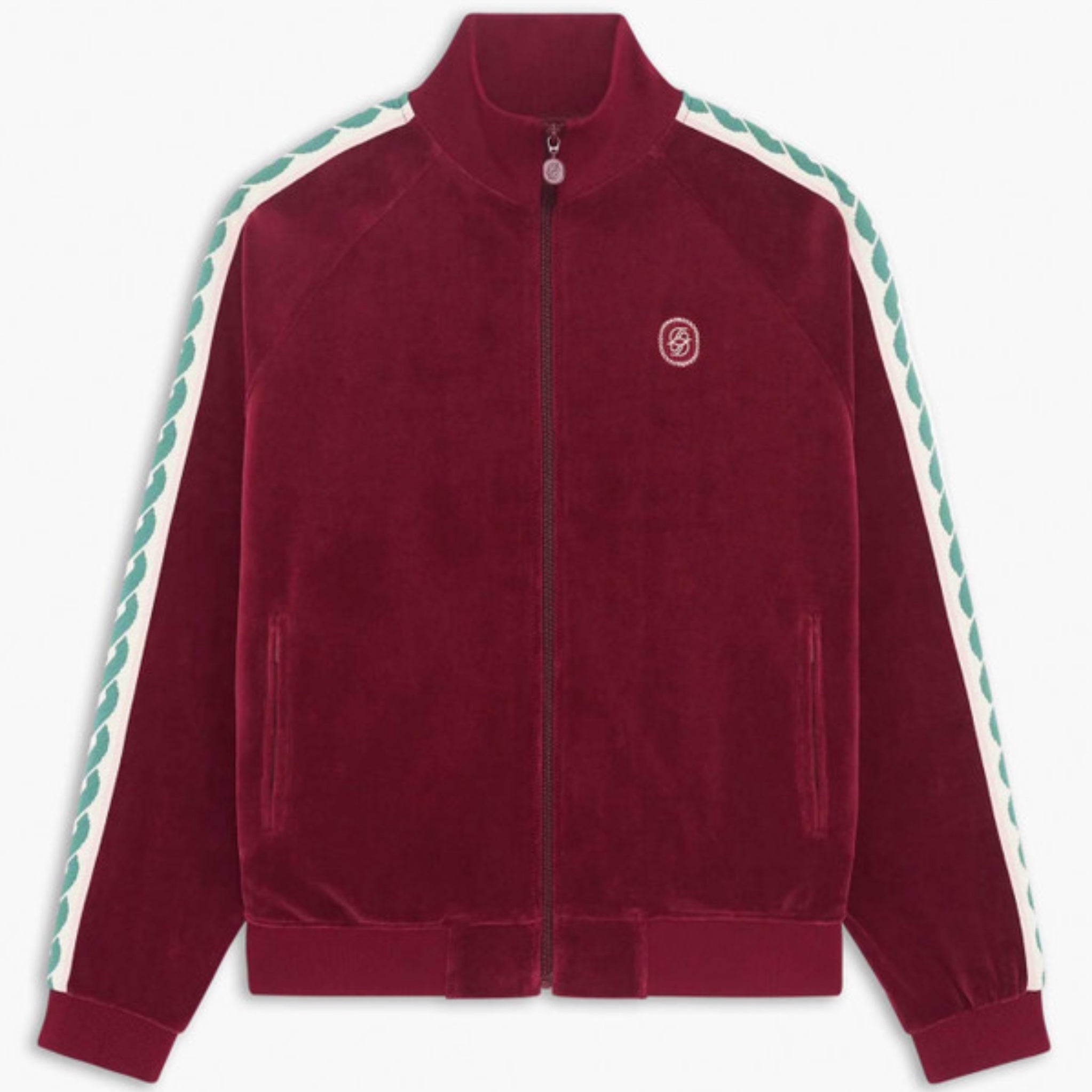 DRÔLE DE MONSIEUR La Track Jacket Velours Wine