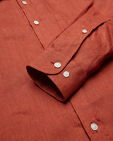 PORTUGUESE FLANNEL Linen Terracota Shirt