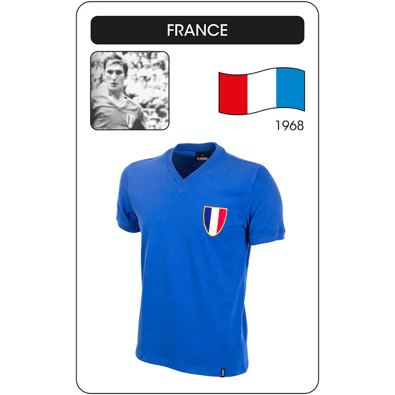 COPA France 1968 Home Retro Shirt