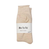 ROTOTO Double Face Socks Oatmeal