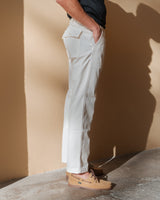 FRESH Cotton Fatigue Pants In Butter White