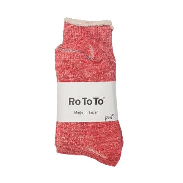 ROTOTO Double Face Socks Red