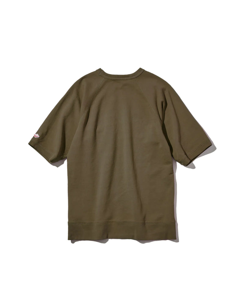 BATTENWEAR Short Sleeve Reach Up Sweatshirt Olive Green
