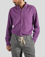 PORTUGUESE FLANNEL Lobo Purple Corduroy Shirt