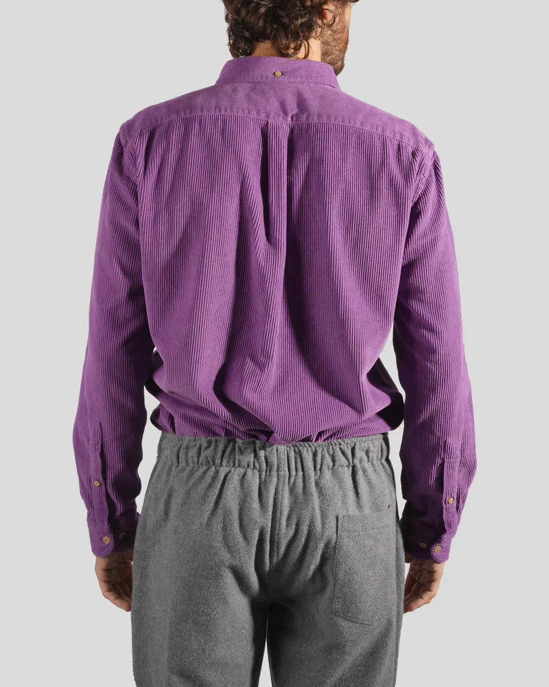 PORTUGUESE FLANNEL Lobo Purple Corduroy Shirt