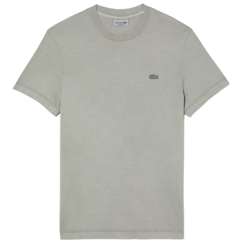 LACOSTE Plain Organic Cotton T-Shirt Light Green