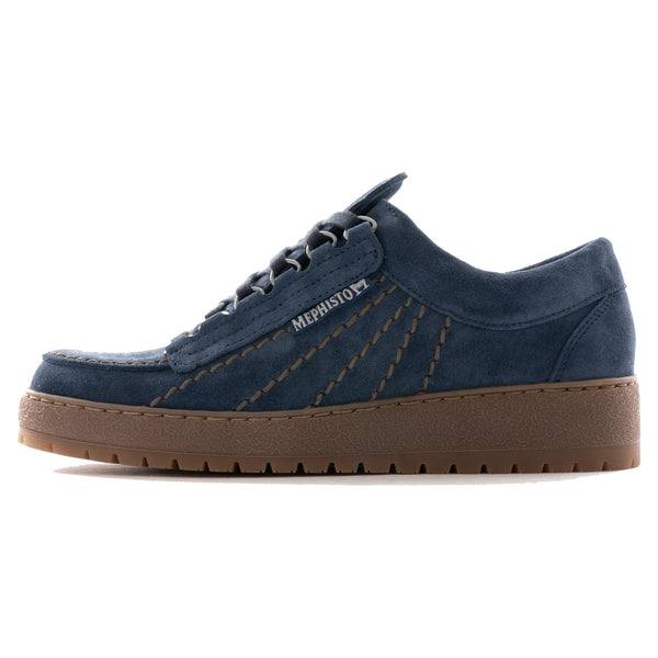 MEPHISTO Rainbow Mulberry Blue Velours Suede Shoes