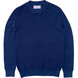 FRESH Crepe Cotton Crewneck Sweater In Navy