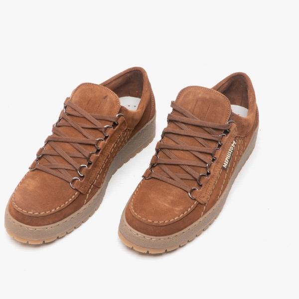 MEPHISTO Rainbow Brown Velours Suede Shoes