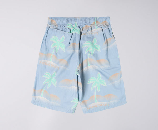 EDWIN Chiba Palm Shorts Ice Blue