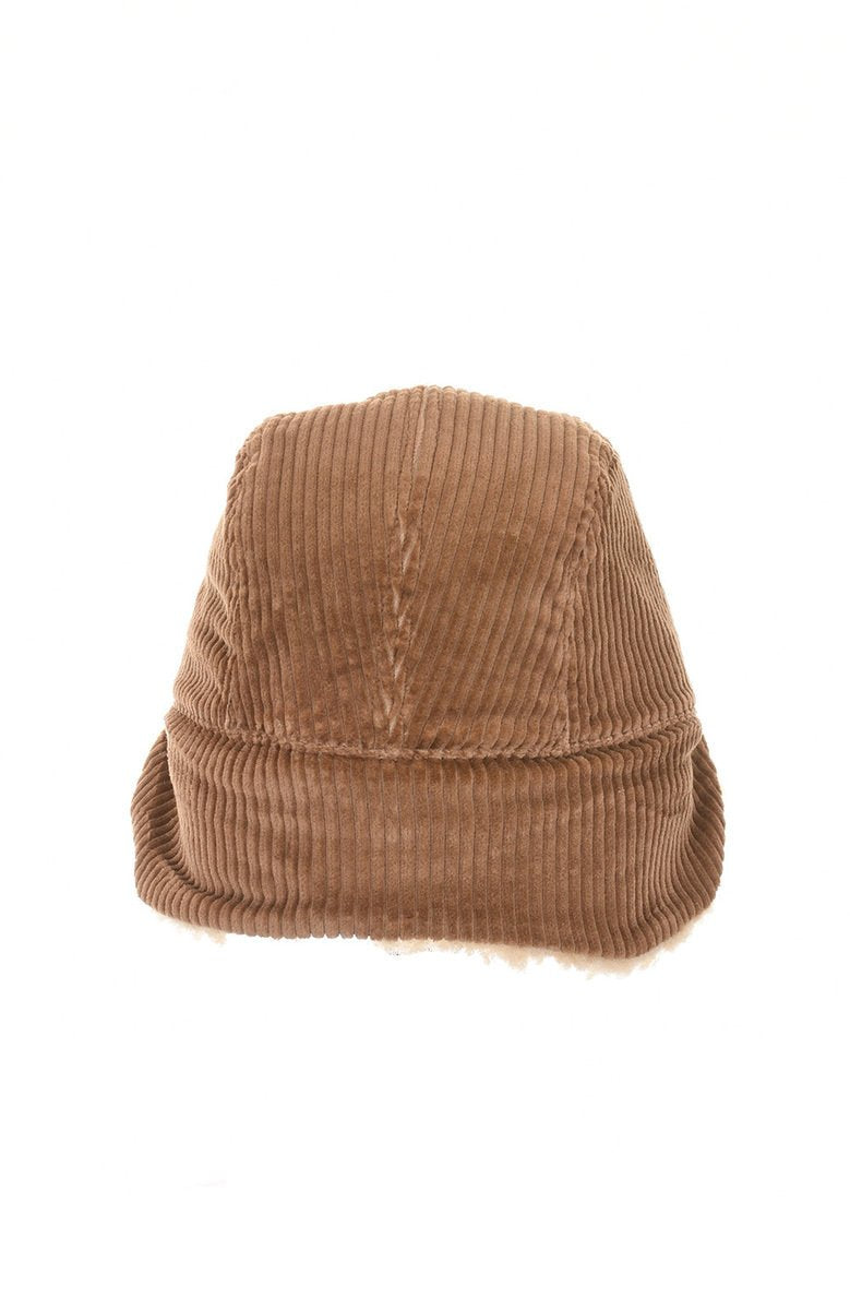 CABLEAMI Cap Quilted Lining 5W Corduroy Camel