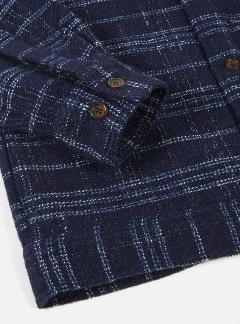 UNIVERSAL WORKS Uniform Jacket In Indigo Check