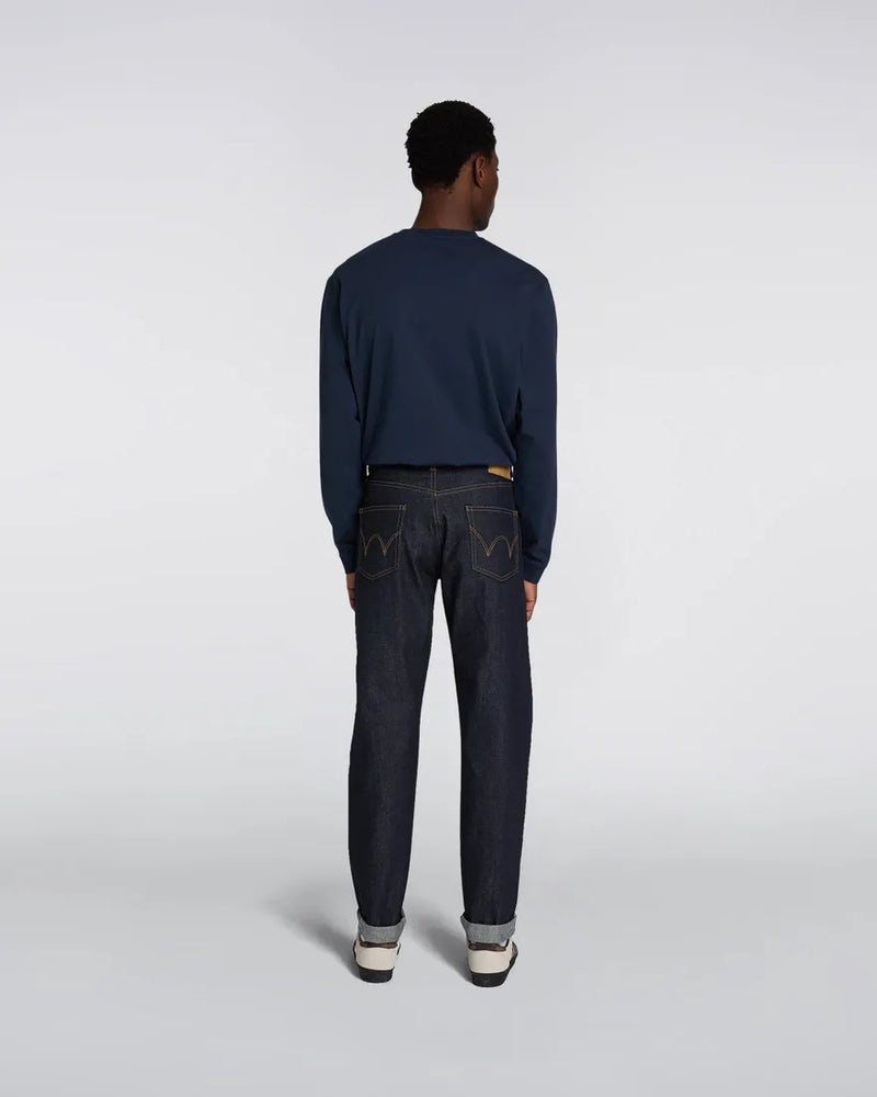 EDWIN Regular Tapered Blue Unwashed Made in Japan