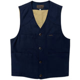 THE QUARTERMASTER HBT Blue Vest