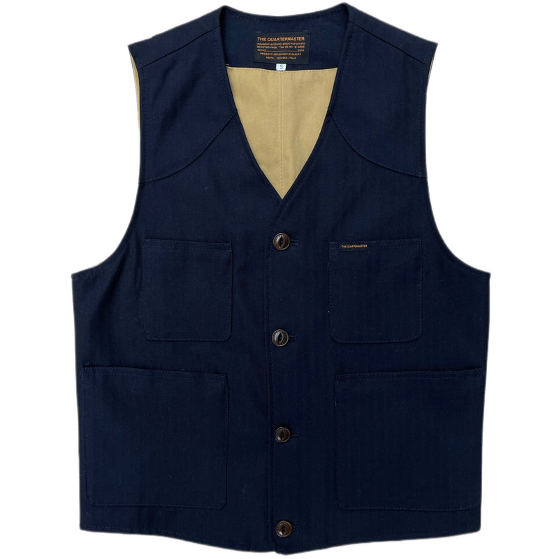 THE QUARTERMASTER HBT Blue Vest